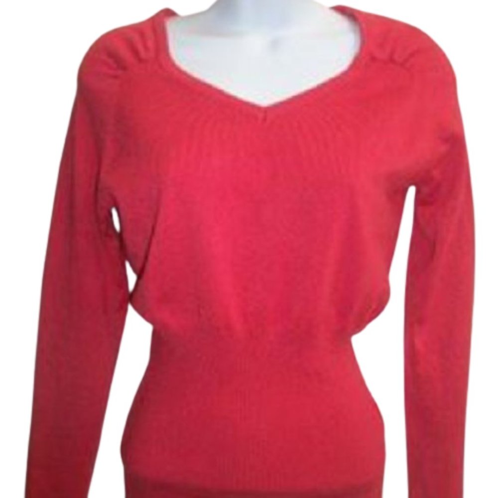 Red Sweater Women Small
